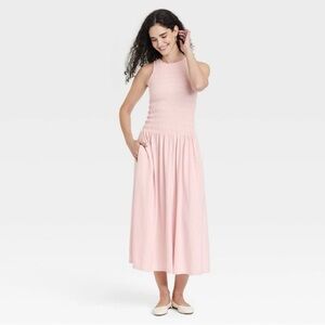 Universal Thread Light Pink Midi Dress
